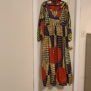 African print dress